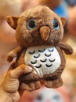 Adorable Brown Owl Plush Toy with Big Sparkly Eyes - Ultra-Soft Stuffed Animal Bird - Image 5