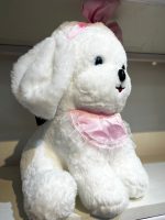 Adorable White Maltese Puppy Plush Toy – Soft Huggable Dog Stuffed Animal with Purple Bow - Image 5