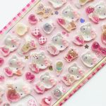 3D Crystal Resin Embossed Acrylic Cat DIY Sticker – Clear Glossy Decorative Decal - Image 8