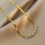 Minimal Luxury Titanium Steel Collarbone Necklace Elegant Design - Image 2