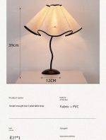 Petal Umbrella Table Lamp – Elegant Minimalist Aesthetic Night Light for Bedroom and Study - Image 8
