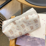 NS Handmade Bear Print Pencil Case - Cute, Fresh, Large Capacity Multifunctional Storage Bag, Stationery Pouch - Image 10
