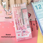 Automatic pencil box with peach dinosaur cartoon high-value movable pencils cute creative press pen - Image 10
