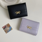 French Style Bow Wallet for Women – Small, Minimalist Bifold Card and Coin Purse - Image 10