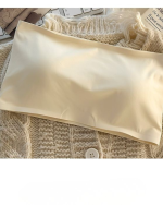 Seamless Ice Silk Strapless Push-Up Bra Set for Small Bust - Image 4