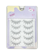 Natural False Eyelashes – A07 Transparent Band Anime Barbie Demon Style - Image 5