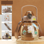 Internet celebrity big belly cup large capacity children's plastic water cup summer portable kettle student straw cup portable kettle customization - Image 12