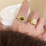 Tiger's Eye Adjustable Ring - Vintage Chinese Style Jewelry - Image 10