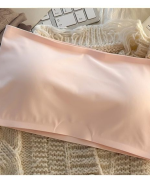 Seamless Ice Silk Strapless Push-Up Bra Set for Small Bust - Image 2
