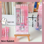 Automatic pencil box with peach dinosaur cartoon high-value movable pencils cute creative press pen - Image 12