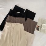 Korean Wide-leg drapey trousers, high-waisted, versatile loose, casual suit formal trousers - Image 3