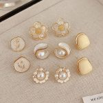 Simple and versatile pearl earrings new trendy Internet celebrity temperament earrings - Image 3