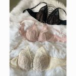 European Sexy Strappy Beautiful Back Thin Padded Bra Set  Lace-Up Underwear for Women - Image 2