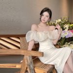 French elegant off-shoulder slim-fitting hip high-end seaside vacation dress - Image 12