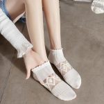 Japanese solid color crystal silk, thin, transparent mesh, shallow mouth, invisible boat socks - Image 3