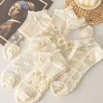 Japanese solid color crystal silk, thin, transparent mesh, shallow mouth, invisible boat socks - Image 8