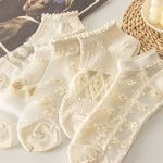 Japanese solid color crystal silk, thin, transparent mesh, shallow mouth, invisible boat socks - Image 9