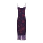 Pure lust floral summer spaghetti strap dress slit waist-covering maxi dress - Image 5