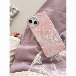 Korean style fairy Feather yarn pink bow phone case - Image 3