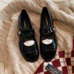 Mary Jane Flats - French Style Low Heel Buckle Shoes for Women - Image 2