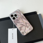 Pink Heart Ripple Texture iPhone Case – Premium INS Style for iPhone - Image 9