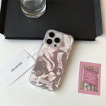 Pink Heart Ripple Texture iPhone Case – Premium INS Style for iPhone - Image 8