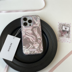 Pink Heart Ripple Texture iPhone Case – Premium INS Style for iPhone - Image 5