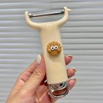 Cute Stainless Steel Fruit Peeler – Multifunctional Kitchen Tool for Peeling Potatoes and Apples - Image 2