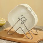 Light luxury bone disposal dish set for home use, small plate for bone waste, plastic snack dish for dried fruits and snacks, fruit platter. - Image 6