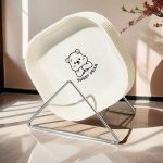 Light luxury bone disposal dish set for home use, small plate for bone waste, plastic snack dish for dried fruits and snacks, fruit platter. - Image 2