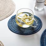 Woven placemats and coasters, heat insulation mats, ins-style Nordic kettle mats, household anti-scalding dish and bowl pads, Western dining table mats. - Image 3
