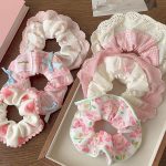 Korean Cute Princess Ballet Hairband - Large Bow with Lace Edges Scrunchies - Image 5