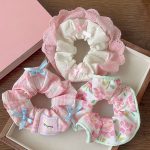 Korean Cute Princess Ballet Hairband - Large Bow with Lace Edges Scrunchies - Image 4