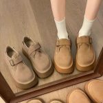 Elevated Round-Toe Canvas Loafers - Classic Hepburn Style for Women - Image 5