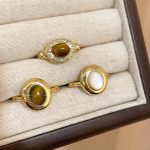 Tiger's Eye Adjustable Ring - Vintage Chinese Style Jewelry - Image 2