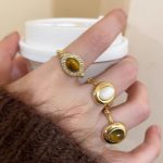 Tiger's Eye Adjustable Ring - Vintage Chinese Style Jewelry - Image 4