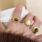 Tiger's Eye Adjustable Ring - Vintage Chinese Style Jewelry - Image 5