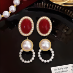 Pearl Stud Earrings Set - Unique Lightweight Luxury Design - Image 10