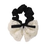 Sweet Lace Bow Hair Tie – Vintage Embroidered Korean Style - Image 6