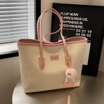 Large Canvas Tote Bag for Women – Stylish Shoulder Bag for Students & Commuters - Image 9