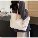 Large Canvas Tote Bag for Women – Stylish Shoulder Bag for Students & Commuters - Image 7