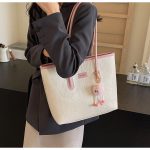 Large Canvas Tote Bag for Women – Stylish Shoulder Bag for Students & Commuters - Image 4