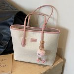 Large Canvas Tote Bag for Women – Stylish Shoulder Bag for Students & Commuters - Image 2