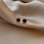 Titanium Steel Roman Numeral Stud Earrings – Niche Luxury Design, High-End Fashion Earrings - Image 8