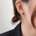 Titanium Steel Roman Numeral Stud Earrings – Niche Luxury Design, High-End Fashion Earrings - Image 4