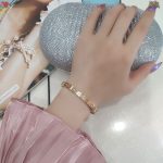 Titanium Steel Non-Fading Rhinestone Bracelet for Women – Rose Gold Oval Design, Trendy Ins Accessory - Image 6