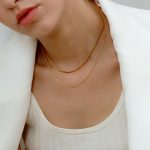 Double Layered Snake Chain Necklace for Women – High-End Gold Titanium Steel Vintage Clavicle Choker - Image 7