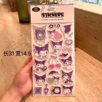 Sanrio 3D Bubble Stickers - Kuromi & My Melody Large Decorative Sticker Set - Image 9