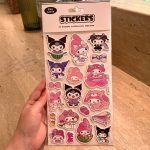 Sanrio 3D Bubble Stickers - Kuromi & My Melody Large Decorative Sticker Set - Image 6