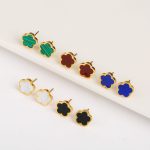Titanium Steel Five-Petal Flower Jewelry Set – Earrings, Bracelet & Necklace - Image 2